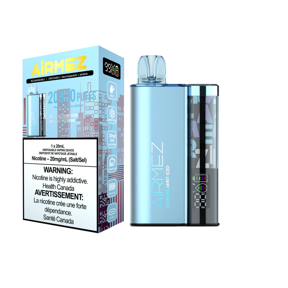 Airmez Disposable Vape 20mL - Extreme Mint Iced All VapeShop Airmez Disposable Vape 20mL - Extreme Mint Iced All VapeShop