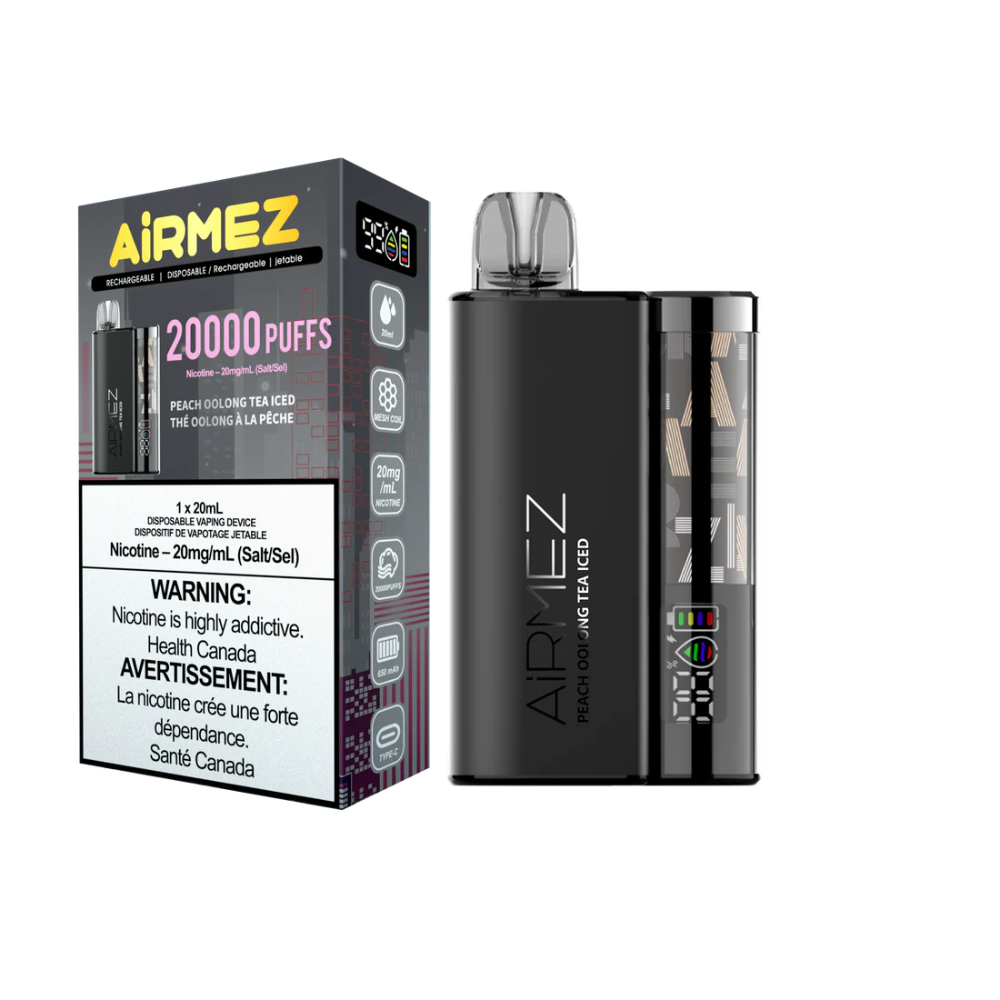 Airmez Disposable Vape 20mL - Peach Oolong Tea Iced