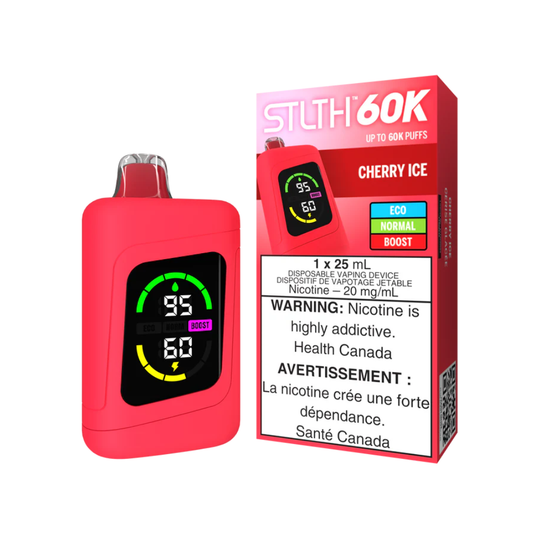 Cherry Ice - STLTH 60K Disposable Vape (25mL)