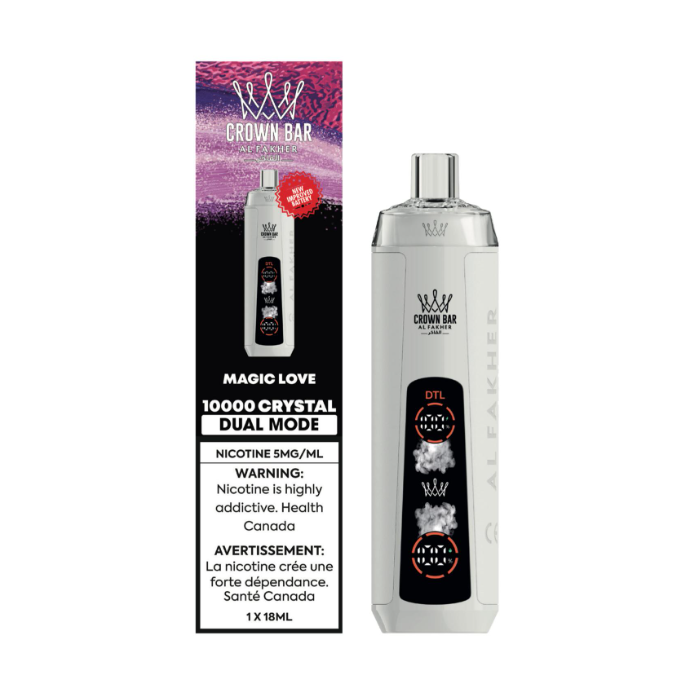 Al Fakher Crown Bar Crystal 10000 Disposable Vape - Magic Love