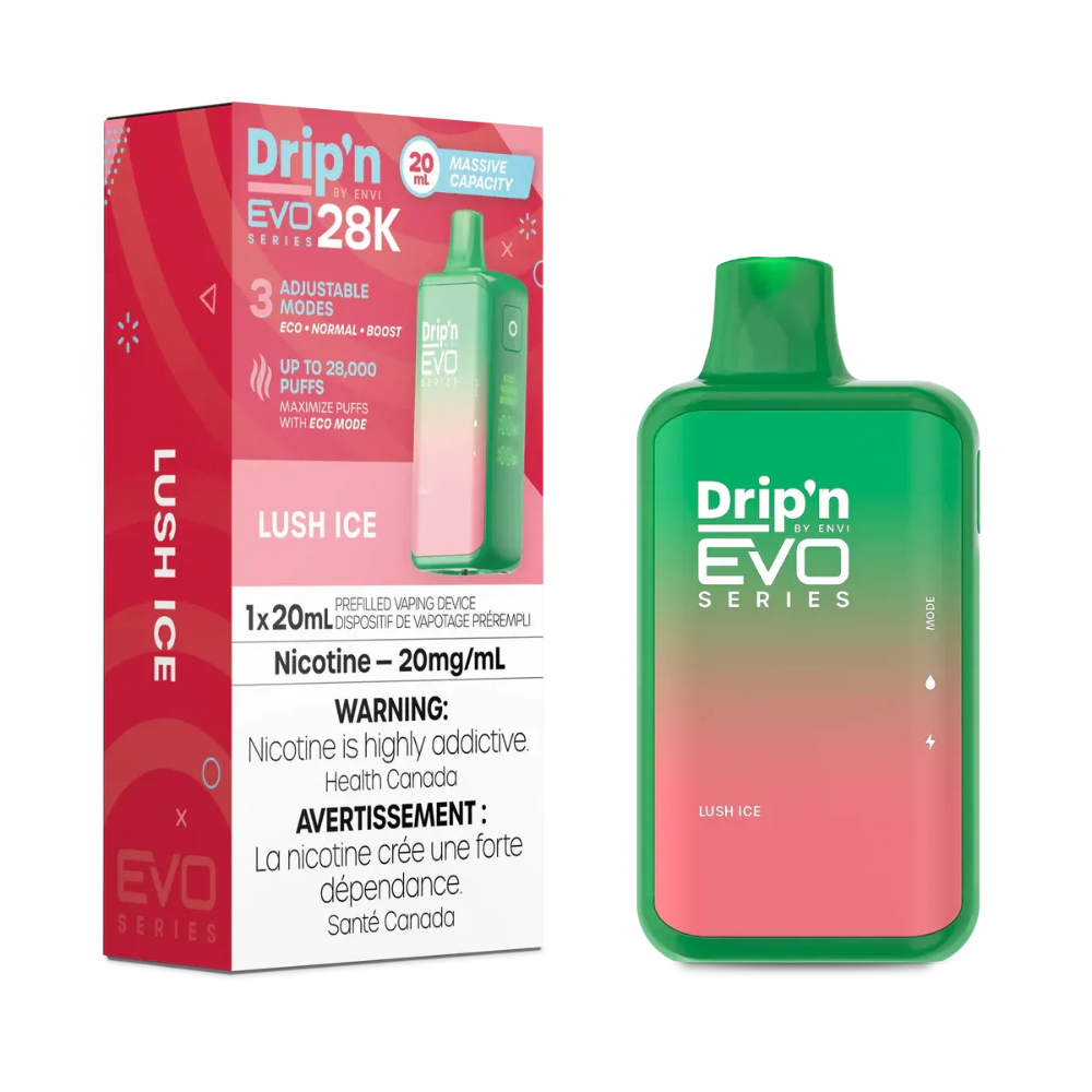 Dripn EVO 28K Disposable Vape - Lush Ice (20mL)