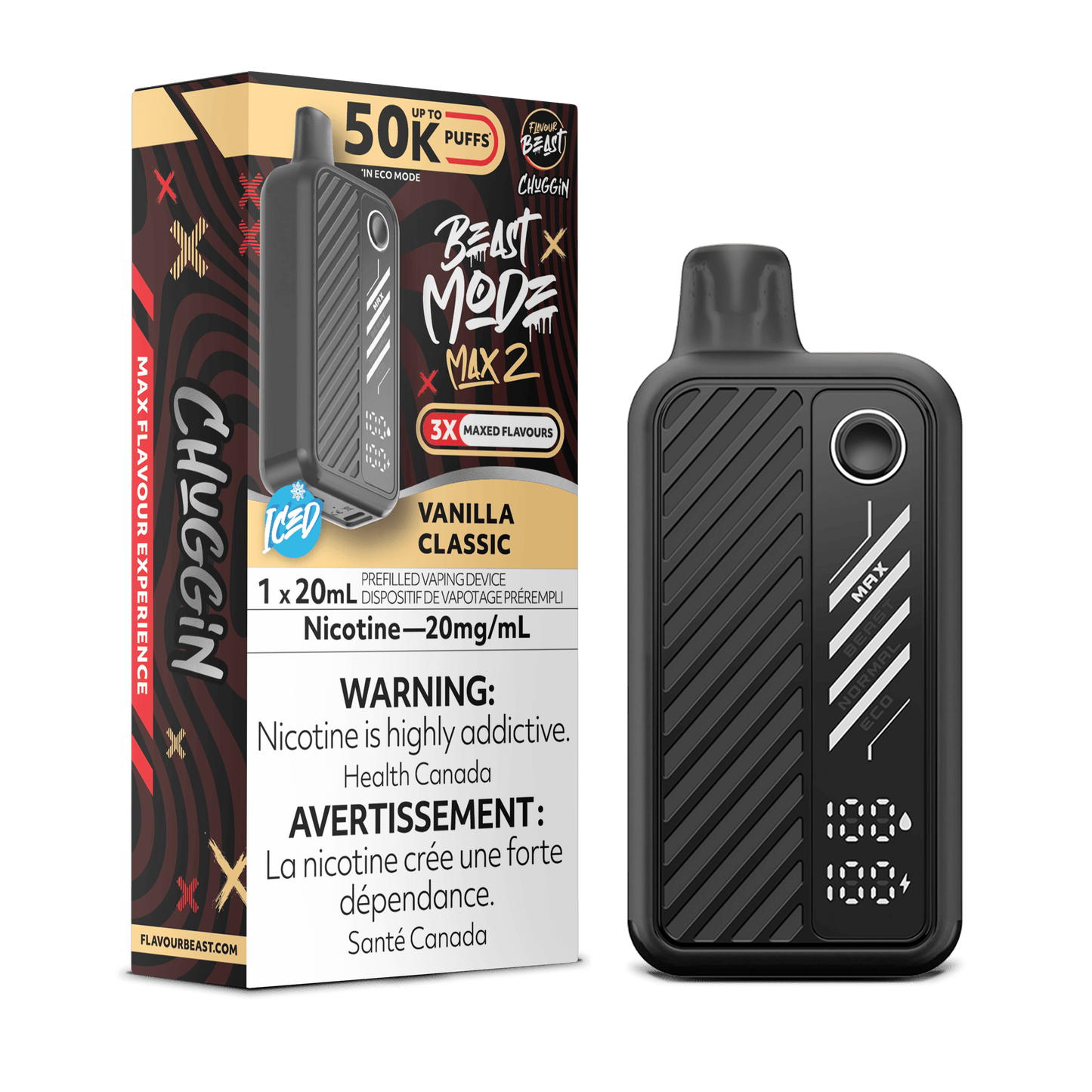 Vanilla Classic - Flavour Beast Beast Mode Max 50K Disposable Vape (20mL)