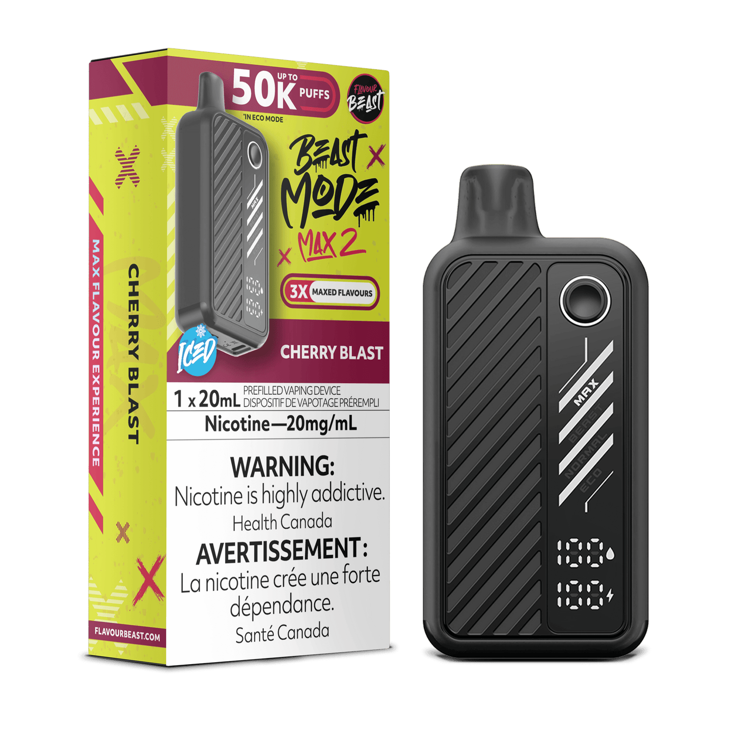 Cherry Blast - Flavour Beast Beast Mode Max 2 50K Disposable Vape (20mL)