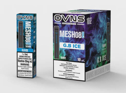 OVNS MESH08 PRO G.B. Ice 10mL 20mg 5500 Puffs