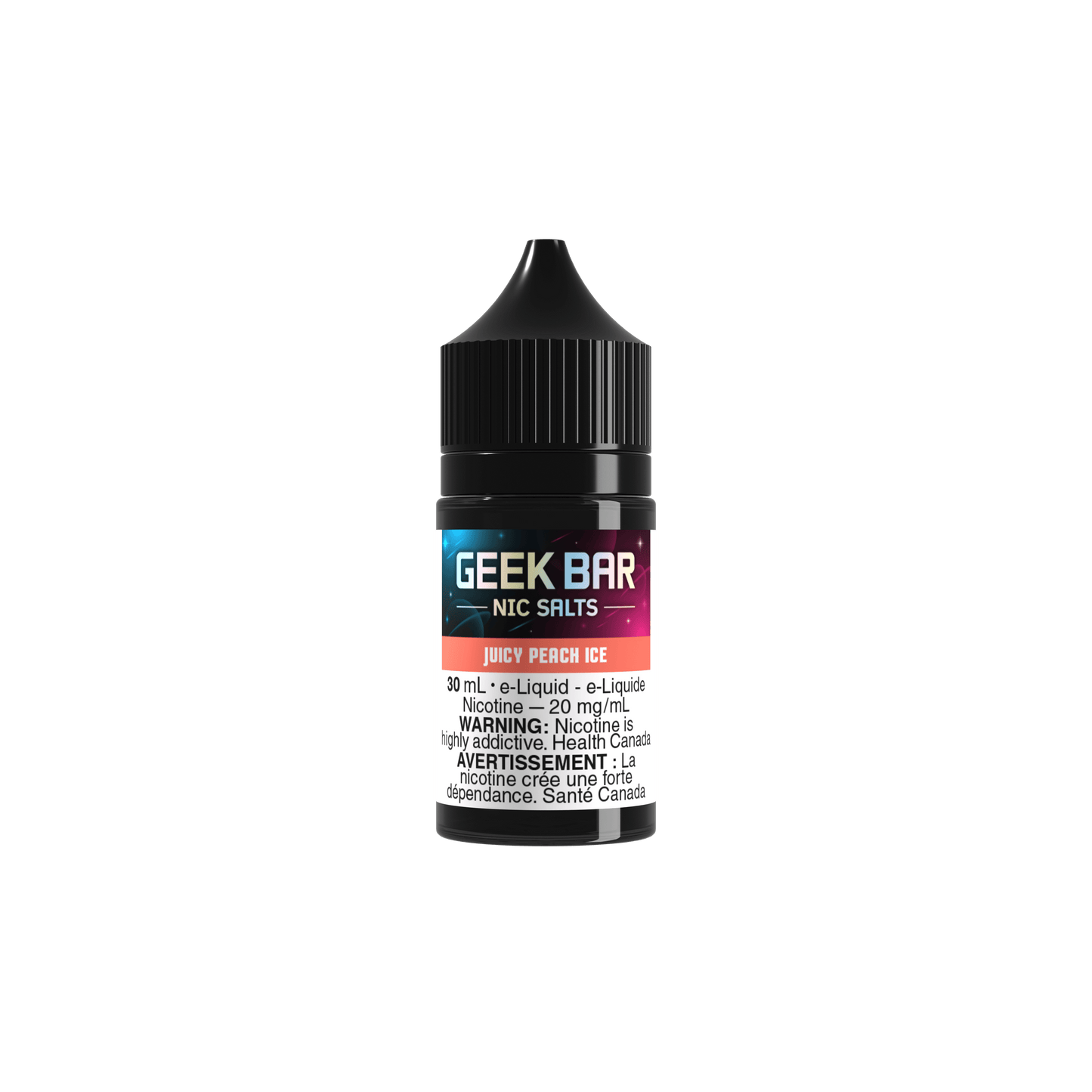 Geek Bar Salt Nic Vape Juice – Juicy Peach Ice (30mL)