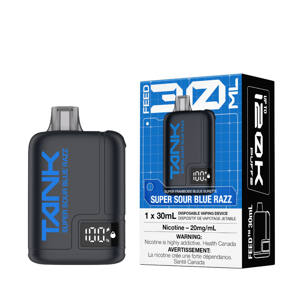 Super Sour Blue Razz -FEED Tank 120k Disposable vape