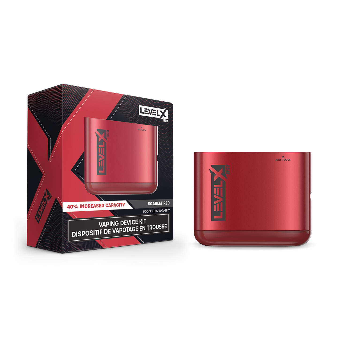 Level X Boost 850 mAh Battery Scarlet Red