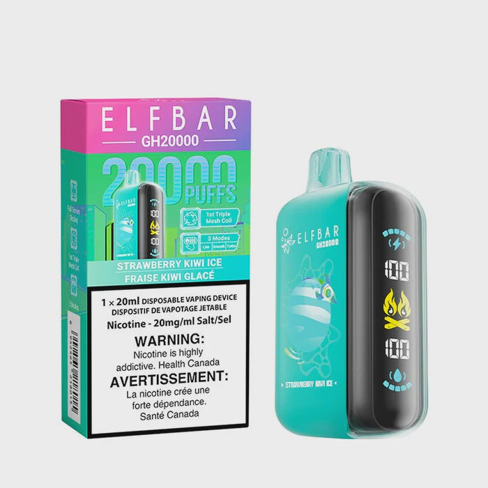 Strawberry Kiwi Ice - Elfbar GH20000 Disposable Vape