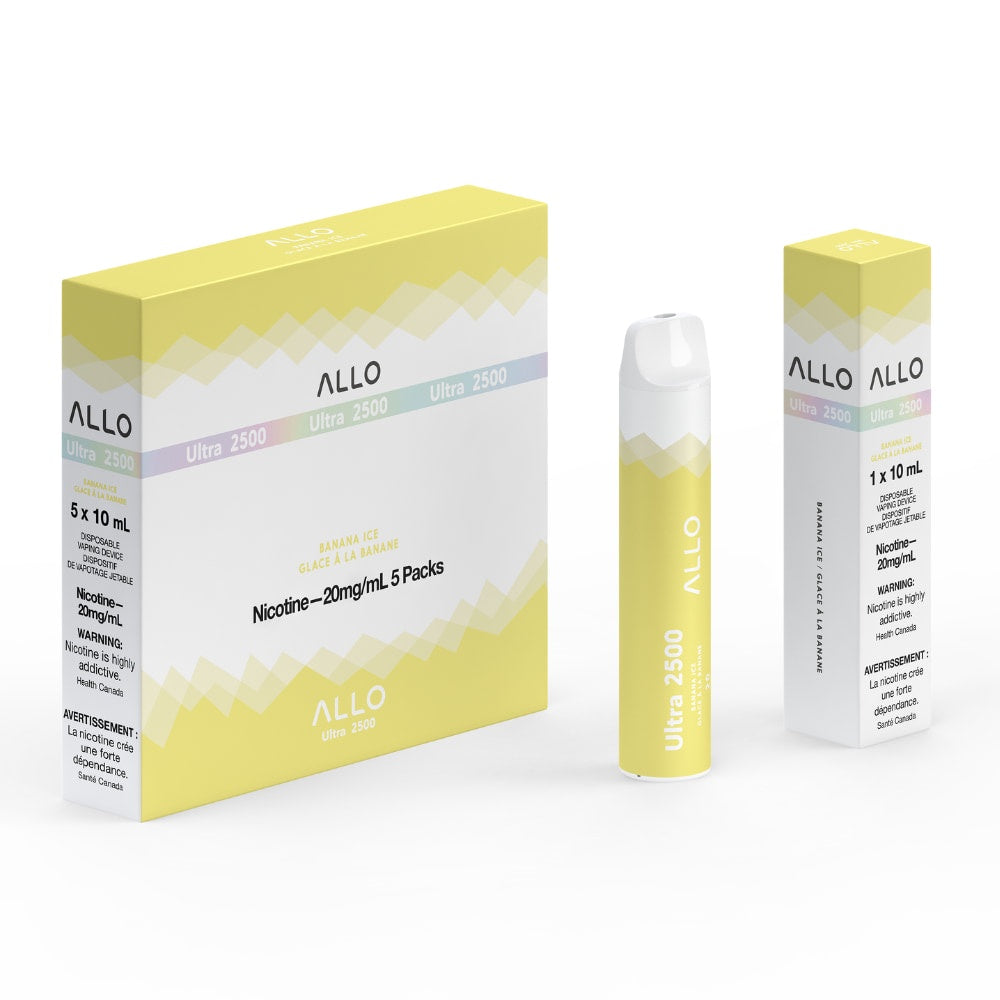 Allo Ultra 2500 - Banana Ice Disposable Vape