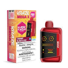 Cherry Blast G Ice - Kraze Mega X 48K Disposable Vape (20mL)
