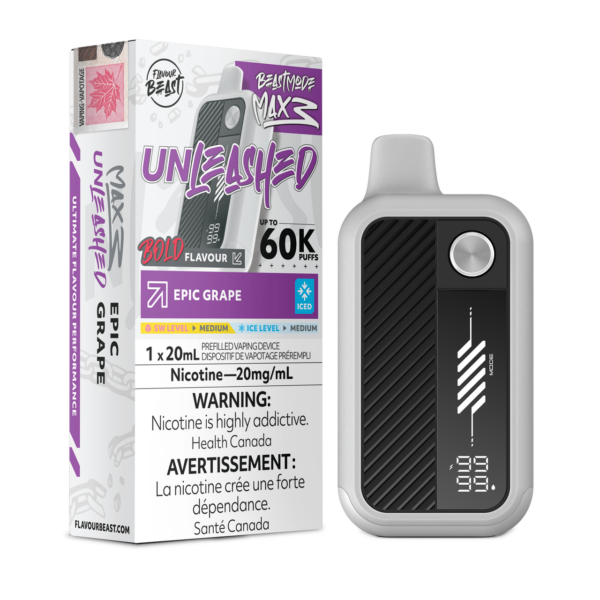 Flavour Beast Unleashed Beast Mode Max 3 60K – Epic Grape Iced