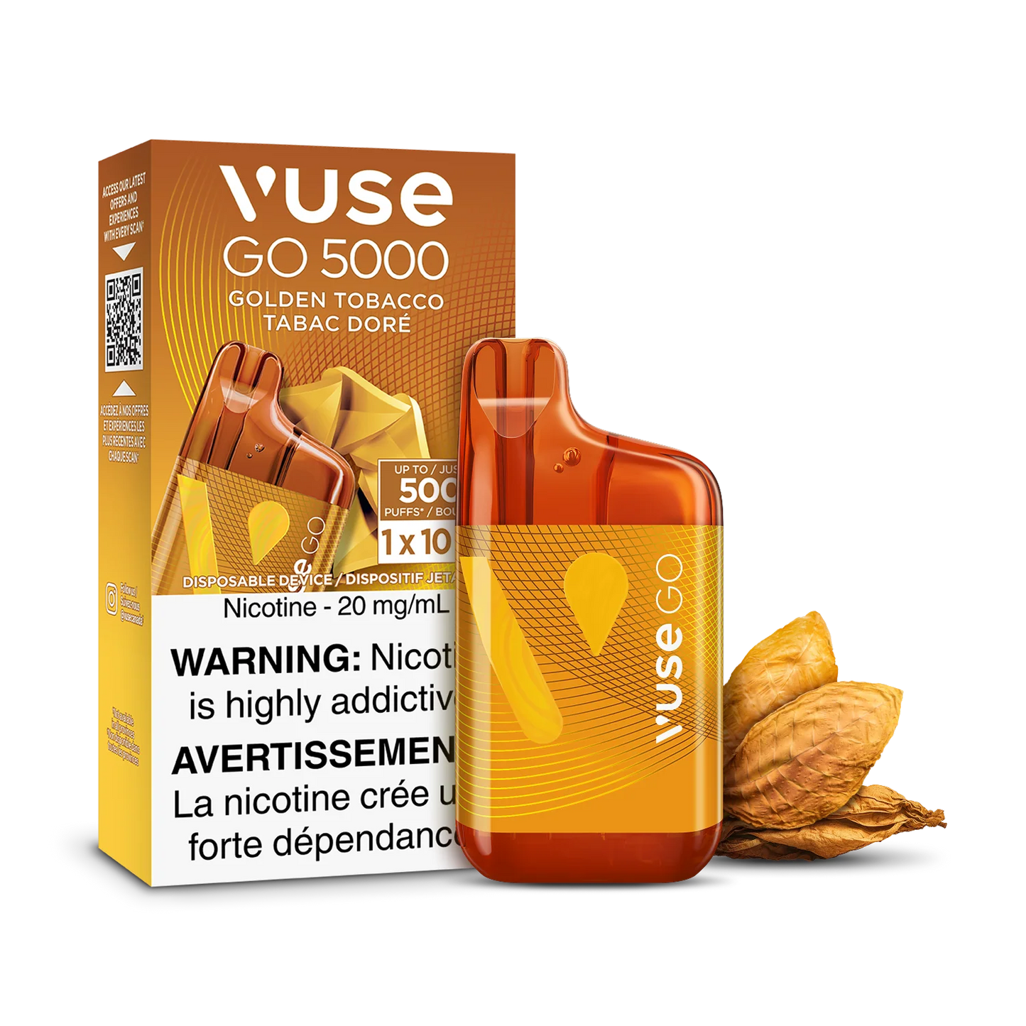 Golden Tobacco - Vuse GO 5000 Disposable Vape