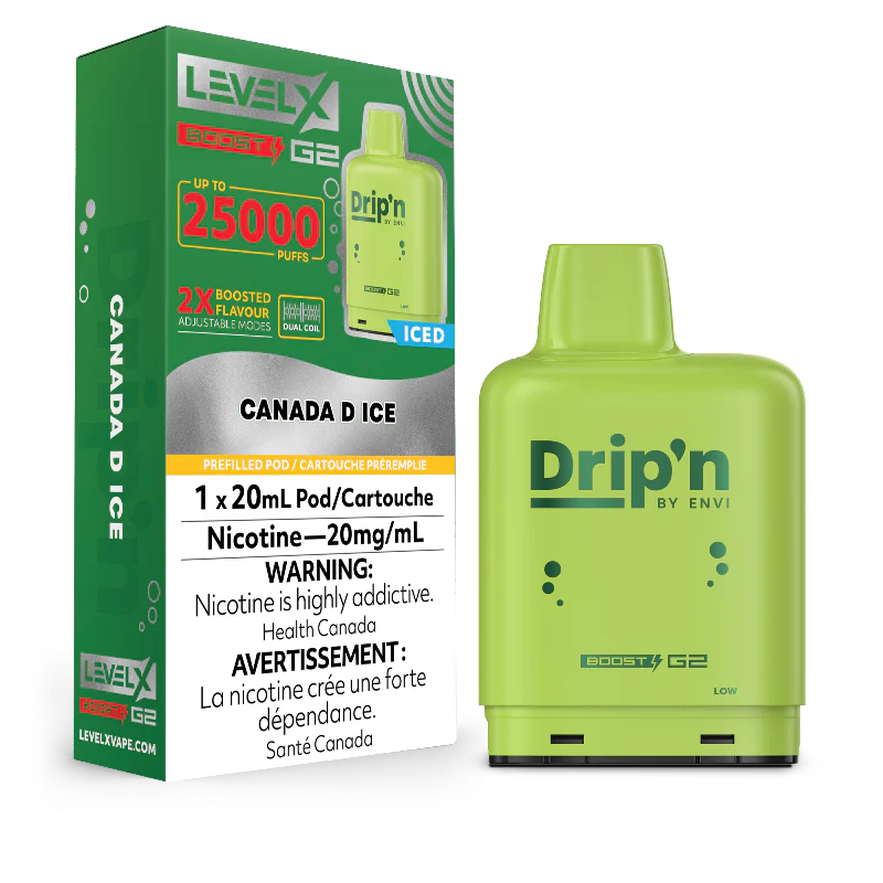 Level X Drip’n Boost G2 25K – Canada D Ice