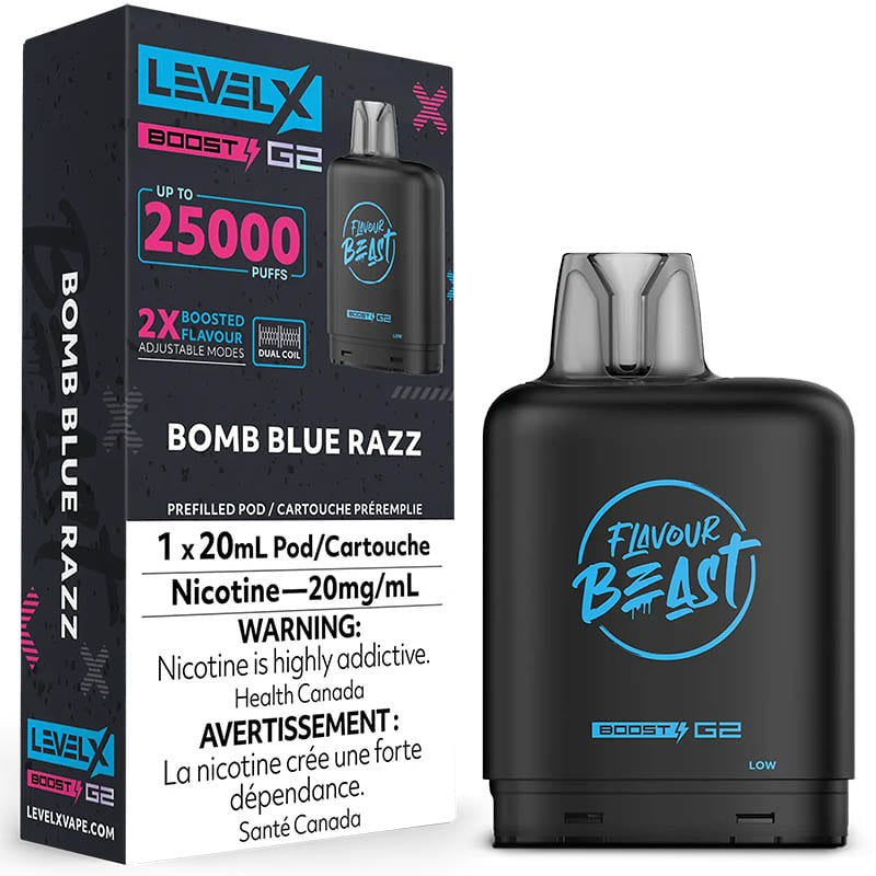 Level X Flavour Beast Boost G2 25K – Bomb Blue Razz