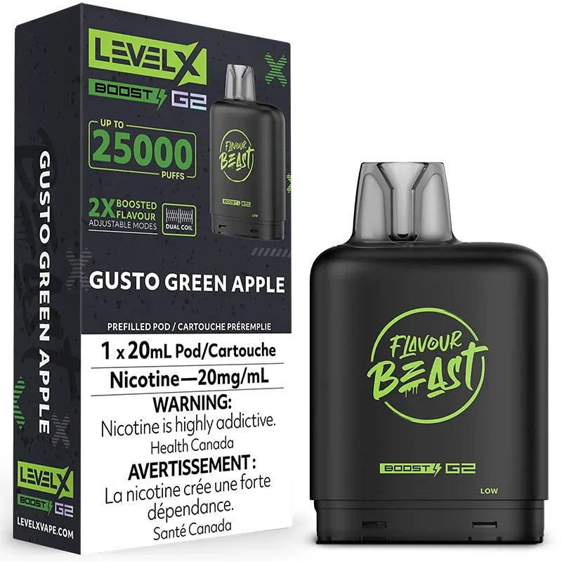 Level X Flavour Beast Boost G2 25K – Gusto Green Apple