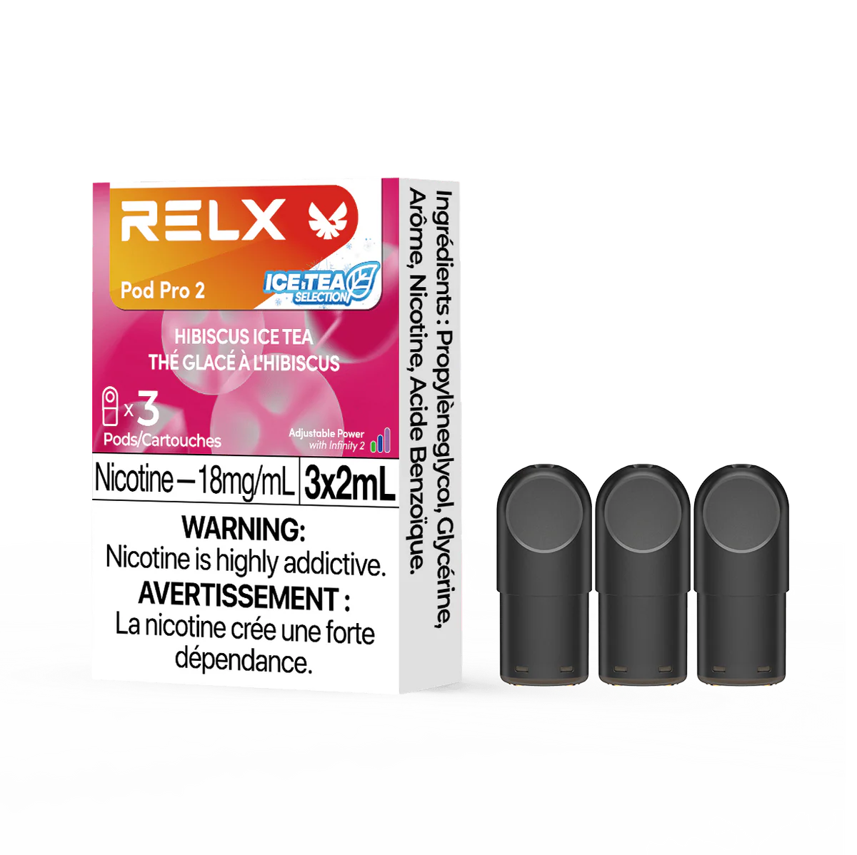 RELX Pod Pro 2 - Hibiscus Ice Tea (3 Pack)