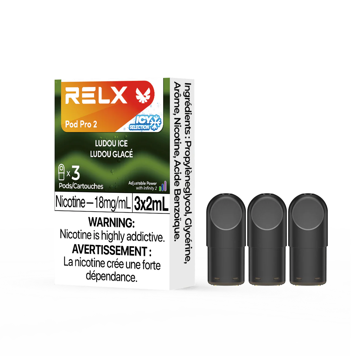 RELX Pod Pro 2 - Ludou Ice (3 Pack)