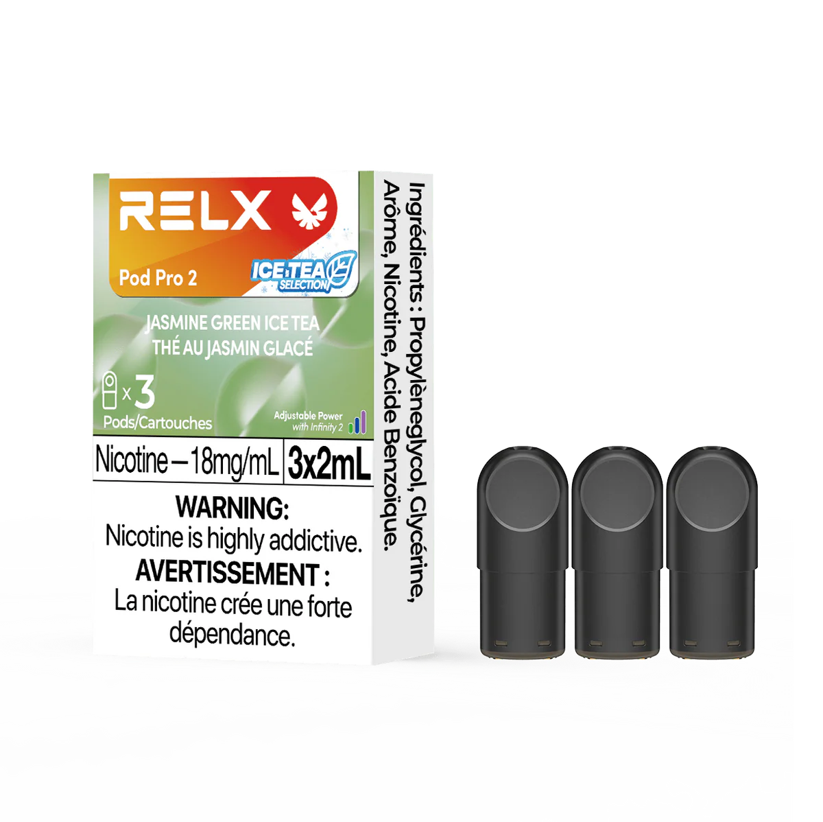 RELX Pod Pro 2 - Jasmine Green Ice Tea (3 Pack)