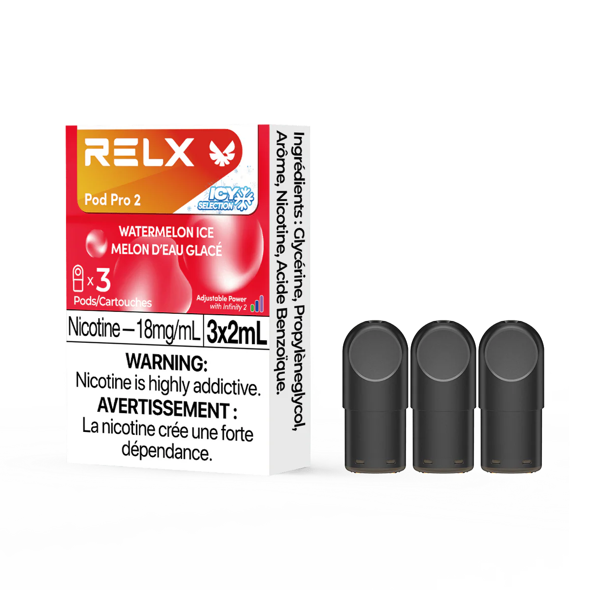 RELX Pod Pro 2 - Watermelon Ice (3 Pack) All VapeShop RELX Pod Pro 2 - Watermelon Ice (3 Pack) All VapeShop