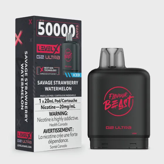 Level X Flavour Beast G2 Ultra - Savage Strawberry Watermelon Iced
