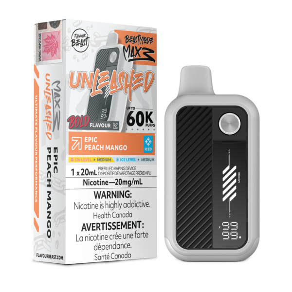Flavour Beast Unleashed Beast Mode Max 3 60K – Epic Peach Mango Iced