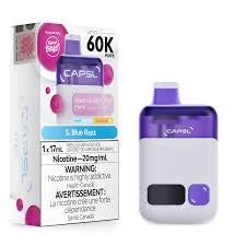 S. Blue Razz - Capsl 60K Disposable Vape (17ml)