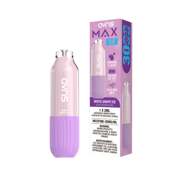 OVNS Max 3K – White Grape Ice