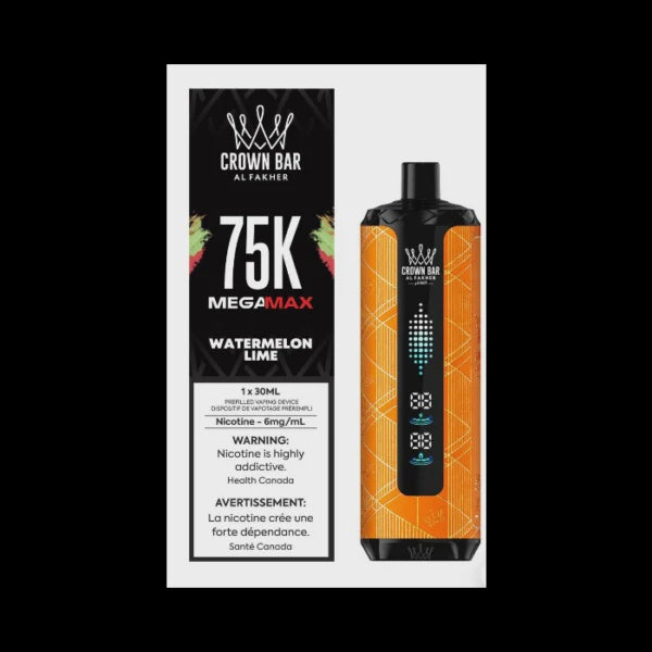 Al Fakher Crown Bar Mega Max 75K – Watermelon Lime