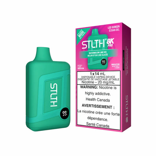 Watermelon Lime Ice - STLTH Pro 8K Disposable Vape (14mL)
