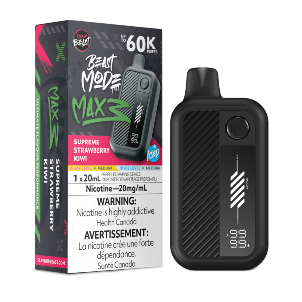 Flavour Beast Mode Max 3 60K – Supreme Strawberry Kiwi Iced