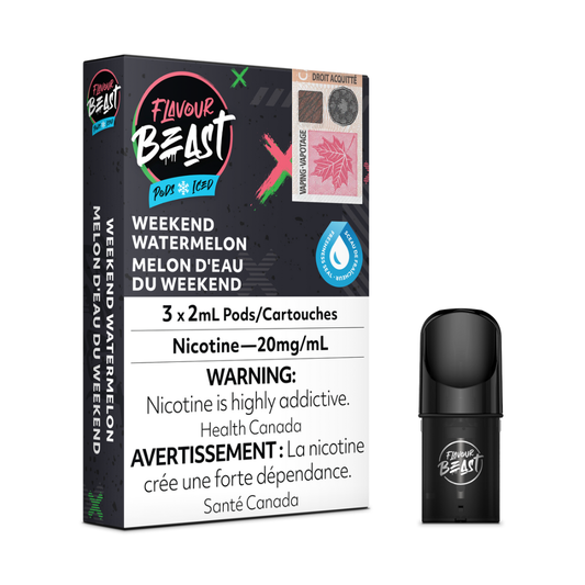 Flavour Beast Pods – Weekend Watermelon Iced (3 Pack)