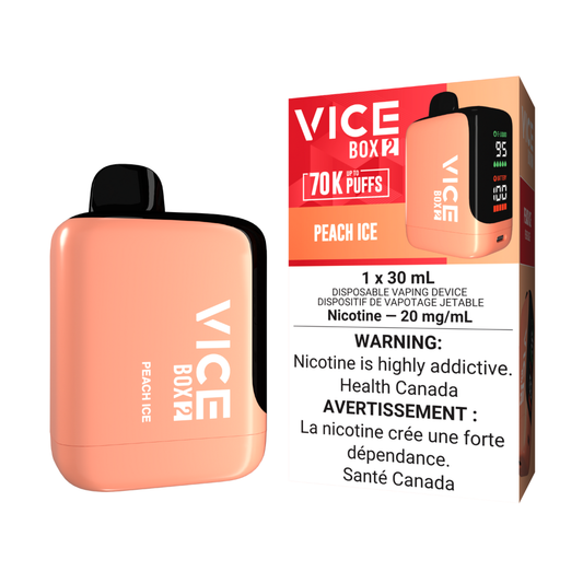 Peach Ice - Vice Box 2 Disposable Vape (30mL)
