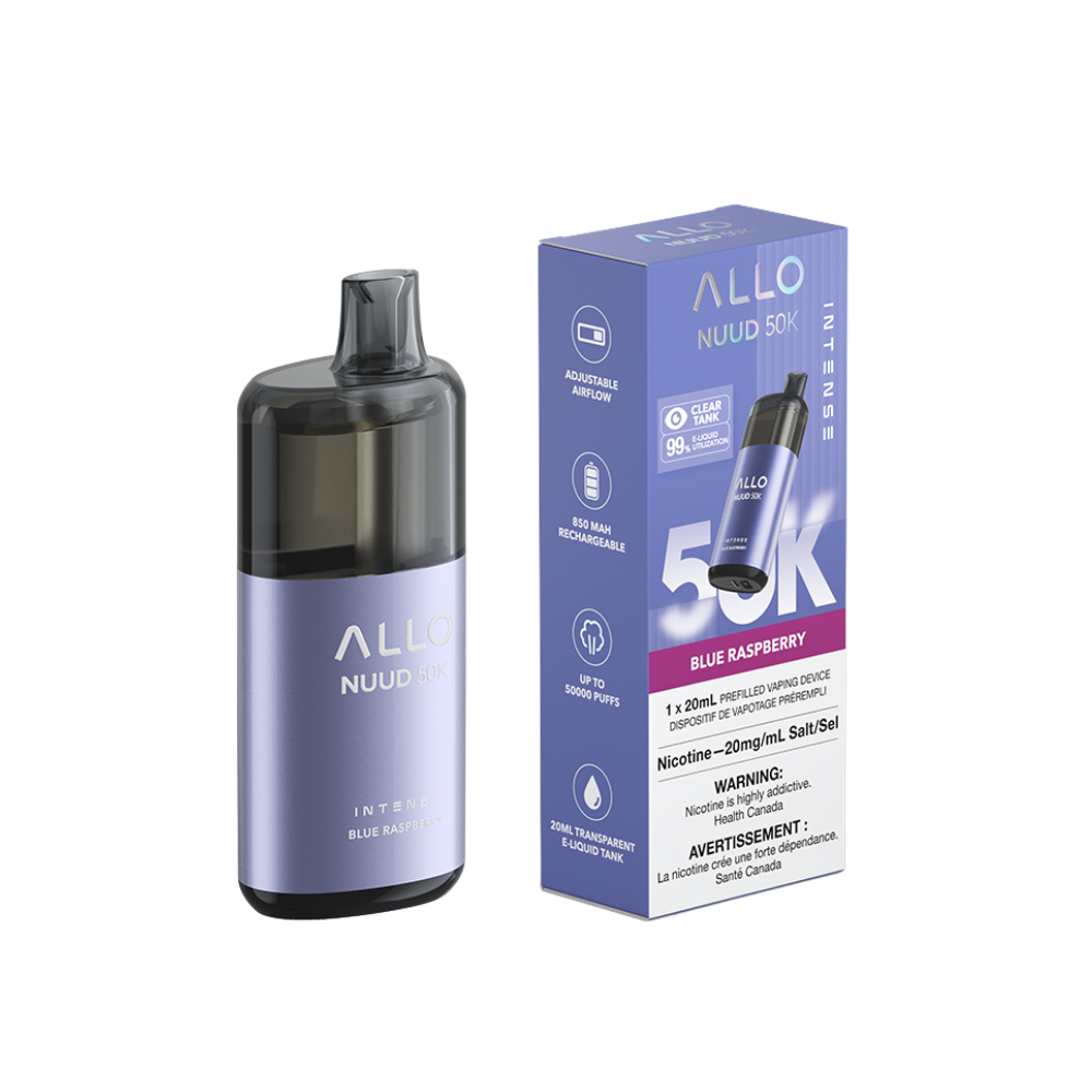 Allo Intense Nuud 50K Disposable Vape-Blue Raspberry(20ml)