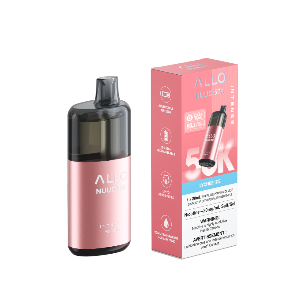 Allo Intense Nuud 50K Disposable Vape-Lychee ice