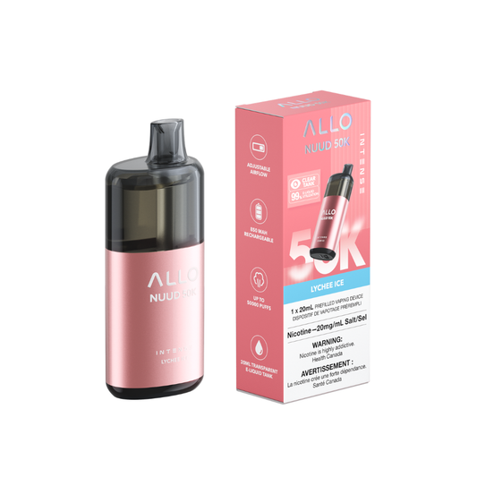 Allo Intense Nuud 50K Disposable Vape-Lychee ice