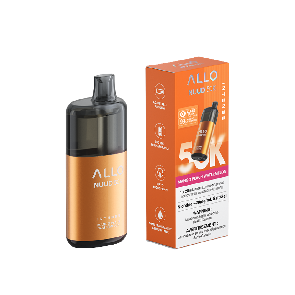 Allo Intense Nuud 50K Disposable Vape-Mango Peach Watermelon(20ml)