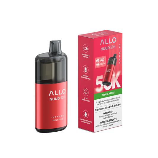 Allo Intense Nuud 50K Disposable Vape -Triple Apple