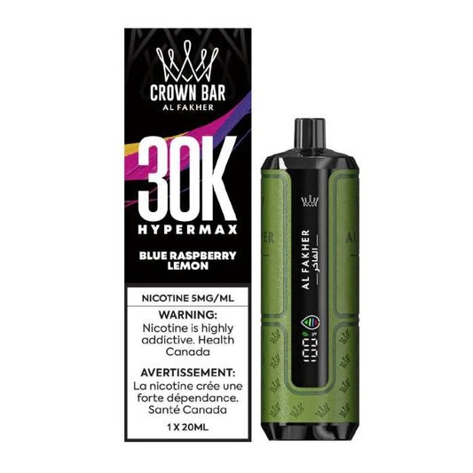 Al Fakher Crown Bar Hypermax 30K Disposable Vape - Blue Raspberry Lemon