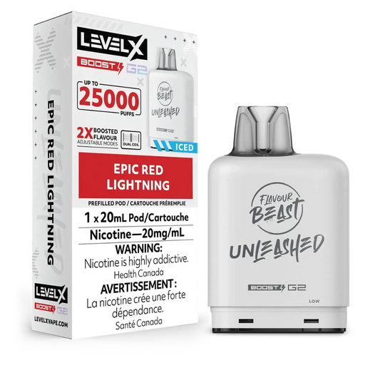 Level X Flavour Beast Unleashed Boost G2 25K – Epic Red Lightning