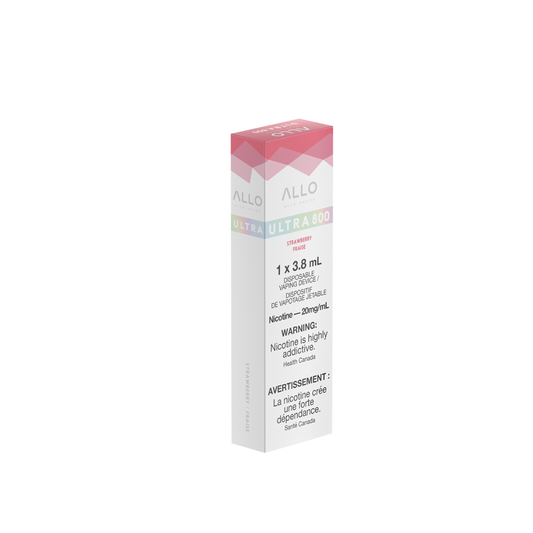 Allo Ultra 800 - Strawberry Disposable Vape