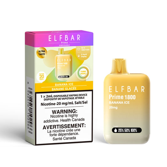 Banana Ice - Elf Bar Prime 1800 Disposable Vape