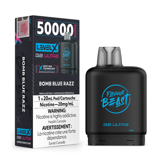 Level X Flavour Beast G2 Ultra 50K – Bomb Blue Razz