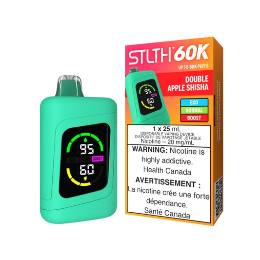 Double Apple Shisha - STLTH 60K Disposable Vape (25mL)