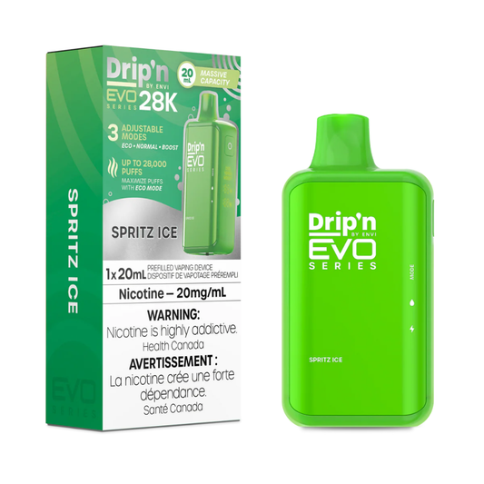 Dripn EVO 28K Disposable Vape - Spritz Ice (20mL)