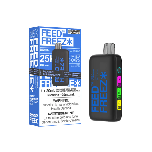 FEED Freezie 25K Disposable Vape - Peachy Bluerazz (20mL)
