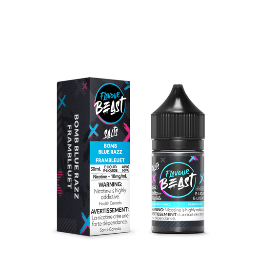 Flavour Beast Vape Juice Freebase - Bomb Blue Razz (30mL)