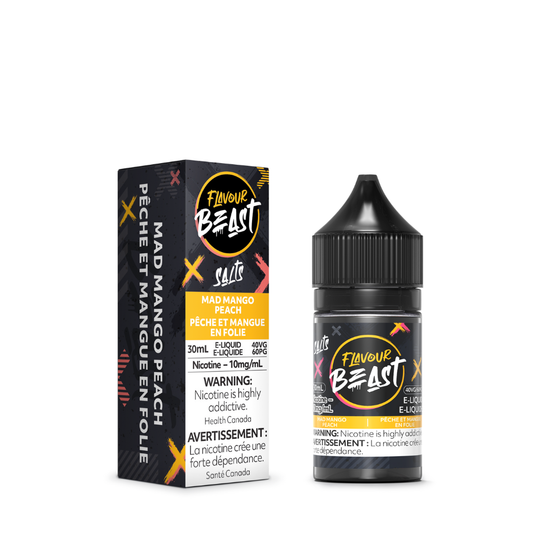 Flavour Beast Vape Juice Freebase - Mad Mango Peach (30mL)