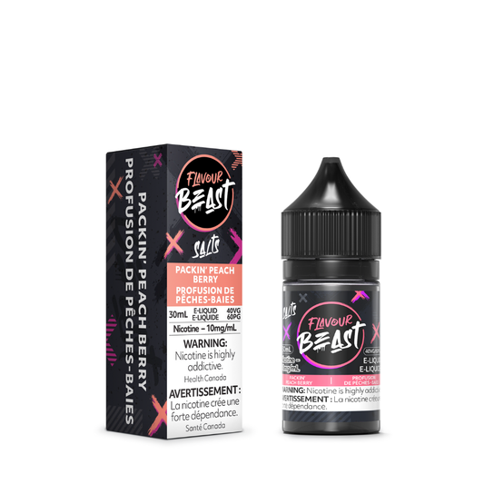 Flavour Beast Vape Juice Freebase - Packin Peach Berry (30mL)