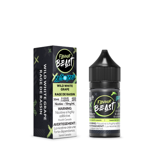 Flavour Beast Vape Juice Freebase - Wild White Grape Iced (30mL)