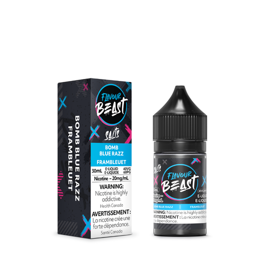 Flavour Beast Vape Juice Salt Nic - Bomb Blue Razz (30mL)